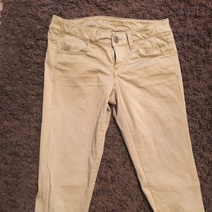 American Eagle chino style jeggings.